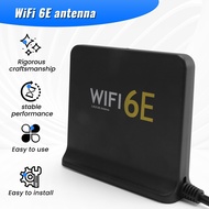 Portable 2.4G/5G/6G WiFi 6E Antenna with Cable Indoor Wireless Antenna with Magnetic Bottom for Netw