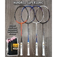 Raket Badminton HUNDRED SUPERSONIC 32LBS 5u 78gr SUPER SONIC HNDRD HDRD