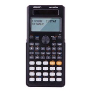 Deli D82ES Function Calculator Scientific Calculator Dual-Line Large Screen Display Computer xindian