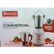 SURUCHI HEAVY DUTY COMMERCIAL MIXER GRINDER / 1200WATTS / UNBREAKABLE ABS BODY / S.S. JAR SET