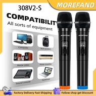 Wireless Two Microphone System with one-Channel Receiver, Black,karaoke microphone