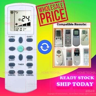 Aircond Remote Control Replacement York Air Conditioner Remote control ECGS01/ DGS01, Compatible with Daikin, York