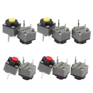 5PCS  Mute Button 6x6x7.3 Silent Switch  Mouse Wired Mouse Button