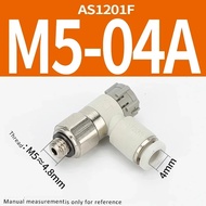 10PCS SMC Type Pneumatic Speed Controller One-Touch Meter-Out Throttle Valve AS1201F AS2201F AS3201F