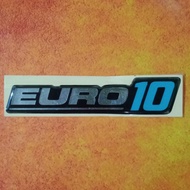 EURO 10 Hino Emblem Embossed Sticker