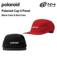 Polaroid Go 5-Panel Cap - Black Color & Red Color