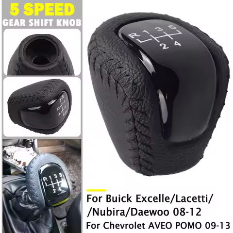 5 Speed MT Gear Shift Knob for Buick Excelle Lacetti Nubira Daewoo 08-2012 Head Ball Pen MPP POMO fo