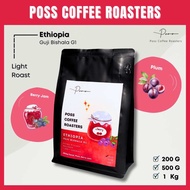 Poss Coffee Roasters เมล็ดกาแฟคั่ว Ethiopia Guji Bishala Red Honey G1 (Honey Process) 200g 500g 1kg