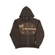 "CHOCO" ZIP-UP BROWN/CREAM 99CLOVER