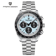 PAGANI DESIGN New Color Moon Watch For Men Japan VK63 Quartz Ceramic Bezel Sapphire Glass Chronograp