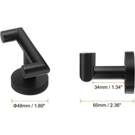 HARFINGTON 2Pcs Suction Cup Hooks 50mm / 1.97" Stainless Steel Shower Towel Holder for Hanging up to