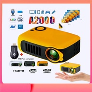 A2000 Mini Projector HD 1080P Support Android WiFi Built-in Speaker Portable Home Theater Video LED 