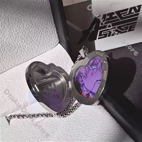 Alien Stage Till Ivan Heart-shaped Photo Frame Pendant Cosplay Official Collarbone Chain Amulet Neck