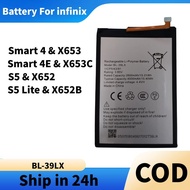 Battery Bateri for INFINIX SMART 4 / SMART 4E Batery S5 / S5 LITE BL-39LX X653 X653C X652 X652B