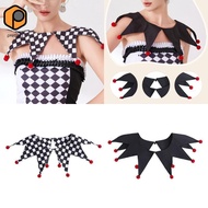 [prettyia] Halloween Clown Collar, Jester Costume Accessories, Decorative, Jesters Neckwear