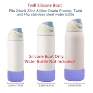 【24oz/32oz/40oz】Hi-Grade Anti-Slip Twill Silicone Boot Perfectly Fit Owala Vacuum Flask Water Bottle