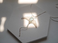 海藍寶魔鬼魚頸鏈