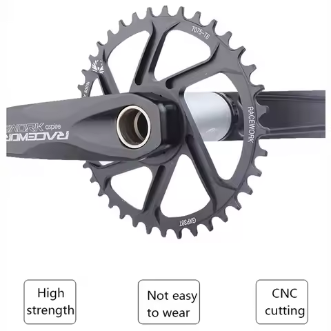 RACEWORK MTB Crankset 170/175mm Narrow Wide Chainring 32/34/36/38T 11/12 Speed Compatible with GXP M