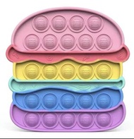 Pop it Pastel Hamburger / Kids Fidget Toy / 粉彩色漢堡飽減壓輕鬆玩具