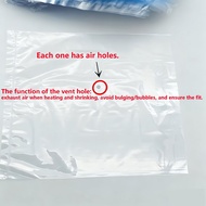 TEMU Clear Pvc Shrink Wrap Bags, 6x6.7 Inches (15x17cm), For Industrial Use: Waterproof, Stain Resis