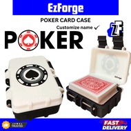 Poker Card Case Card Box Card holder Customize name, Poker Card, Poker Ezforge