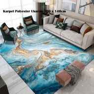 VFTD Polyester Floor Carpet Size 200 X 140Cm/ Abstract Motif Floor Carpet