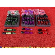 Rays Car Tayar Nuts M12 x 1.5 (3 STEP) Tyre Nuts Wheel Nuts Besi Icon With 4 Grain Speacial Nuts