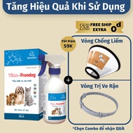Lọ Xịt Ve Bọ Chét Rận Cho Chó Mèo Vime-Frondog - Dung Dịch Loại Bỏ Ve Bọ Chét Rận Cho Chó Mèo Vime-F