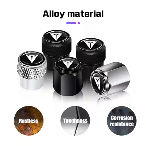 For Deepal S07 S7 L07 S05 SL03 G318 S09 4Pcs Metal Car Wheel Tire Air Valve Caps Stem Cover Dustproo