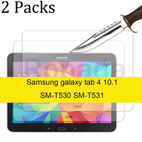 2PCS for Samsung galaxy tab 4 10.1 SM-T530 SM-T531 Tempered glass screen protector 2.5D 9H 0.33 tabl