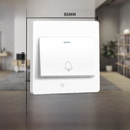 Bull Vintage Wired Doorbell Switch Access Control Exit Button Home Use Resettable Electric Bell Door