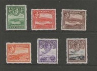 【雲品四】安提瓜Antigua 1938 KGVI SG 98,99,100a.103,104,105a MH 