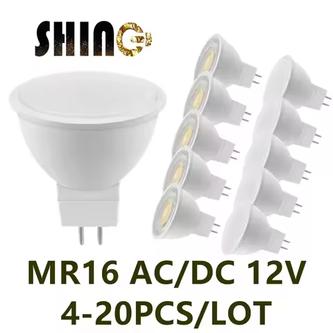 4-20PCS MR16 AC/DC 12V LED Spotlight Bulb GU5.3 Low Pressure 3W 5W 6W 7W Light 120 Degrees 38 Degree