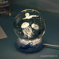 💗Next Day Arrival💗Christmas Crystal Ball Night Light Birthday Gift High-End Feeling Practical Girlfr