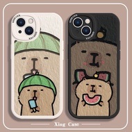 Kapibra Watermelon Capybara iPhone 15 pro Phone Case i14 Pro max i13 12 11 XS MAX i7