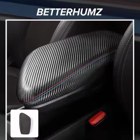 Carbon Fiber For BMW X1 F48 X2 F39 Auto Center Console Armrest Box Pad Trim Sticker Cover Tuning Dec