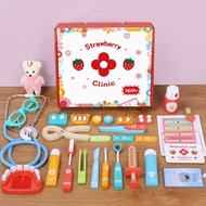 Wooden dentist toys box doll children's dentist toy/