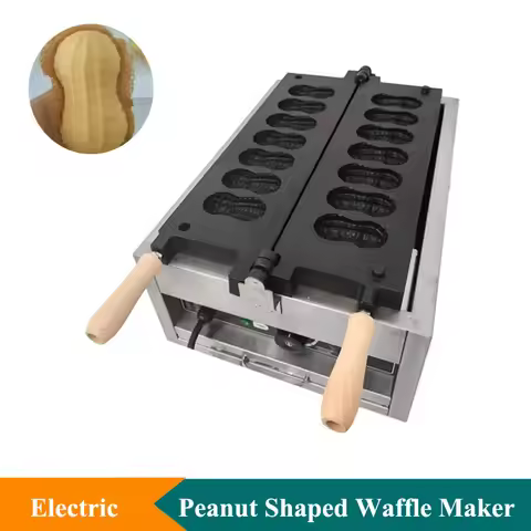 High Quality Commercial Electric 110V/220V Peanut Waffle Maker for Internet-famous Snacks
