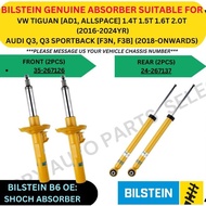 BILSTEIN B6 GENUINE ABSORBER (FRONT, REAR) FOR VW TIGUAN [AD1, ALLSPACE] '16-24YR / AUDI Q3, Q3 SPOR