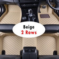 RHD  Car Floor Mats For Toyota Fortuner 2006 2007 2008 2009 2010 2011 2012 2013 2014 2015 7 Seater L