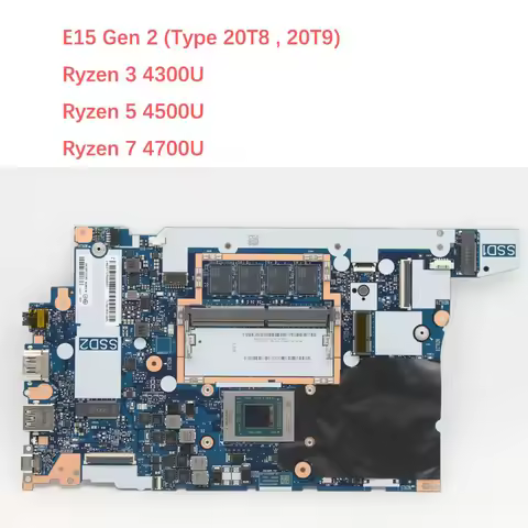 NM-C771 AMD Motherboard for Thinkpad E15 Gen 2 20T8 20T9 with E15 CPU R3-4300U R5-4500U R7-4700U fru