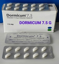 DORMICUM 7.5 G 1 PAPAN 10 TABLETS 5 PAPAN 50 TABLETS 10 PAPAN 100 TABLETS..