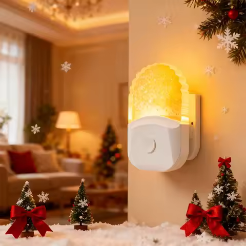 LED Night Light Amber Nightlight EU US Plug Wall Lamps Wall Night Lamp Dimmable Bedroom Toilet Hallw