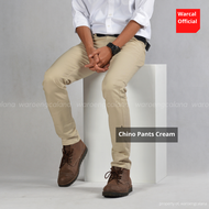 [COD] CHINO PANTS CREAM / CHINO PANJANG ORI / CELANA CHINO PANJANG DEWASA / CELANA BAHAN HITAM PRIA 
