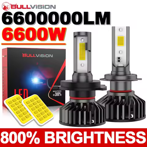 Bullvision H4 H7 LED Headlights 4300K 5000K 6000K H8 H9 H11 Car LED Headlight Lamp 9005 9006 HB3 HB4