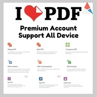 (24/7 Fast) ILOVEPDF PDF Editor Pro Original Account PDF Converter