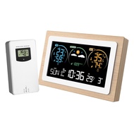 LS2G HOT Smart Weather Station Barometer Clock Indoor Outdoor Temperature Humidity Meter Weather For