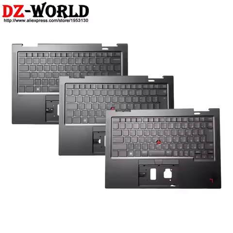 Keyboard With Palmrest Shell Upper Case C Cover for Lenovo Thinkpad X1 Yoga 8th Gen 8 Laptop 5M11H62