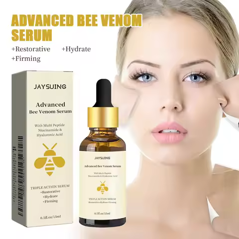 Jaysuing Bee Venom Serum Tighten Lightens Fine Lines Repair Dullness Moisturizing Firming Facial Ski