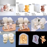 [Meilunmei] Silicone Mold 3D Three-Dimensional Puppy Bear Q Version Chubby Bear Polar Bear Mother-Ch
